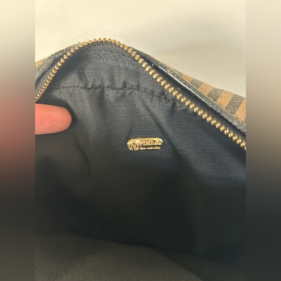 Vintage Fendi Crossbody Bag Striped canvas with leather crossbody strap - Picture 12 of 16